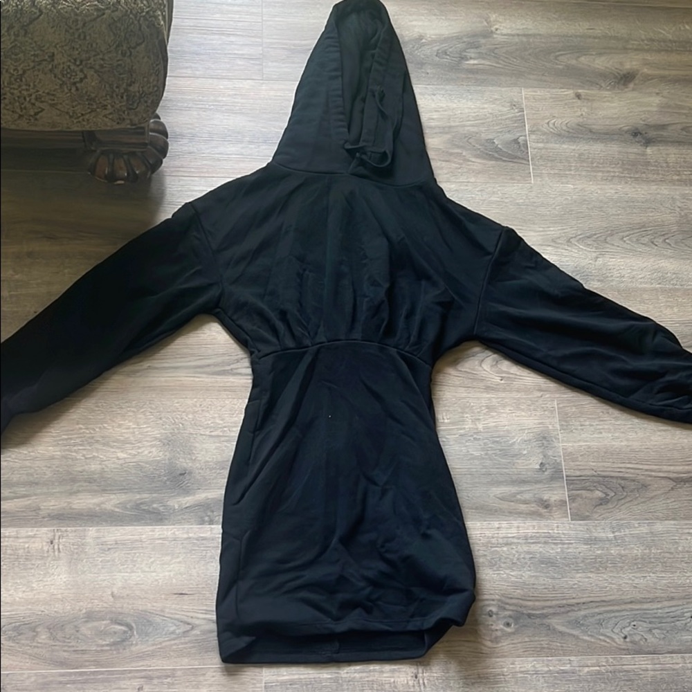 Top shop black sweatshirt dress